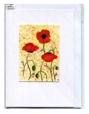 Poppies, Belinda Golledge. Greeting Card