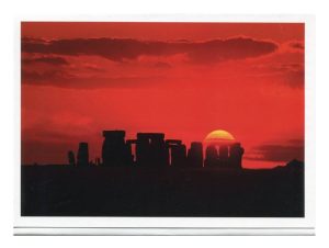 Red Stonehenge. Original Photography. Nomad Image. Greeting Card